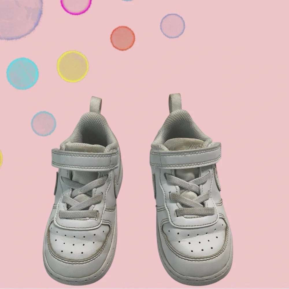 Nike kids White Sneakers Leather Upper